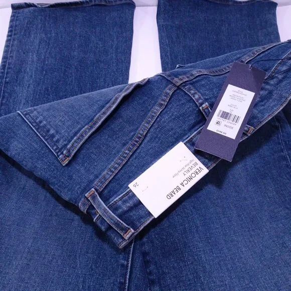 Veronica Beard Beverly High Rise Skinny Flare Jeans 25 NWT 348 Rebel Blue - Picture 16 of 16